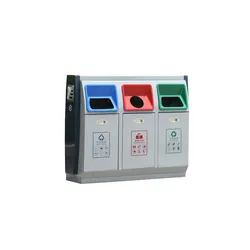 I bidoni della spazzatura metallici per esterni sono resistenti all'acqua sal...
